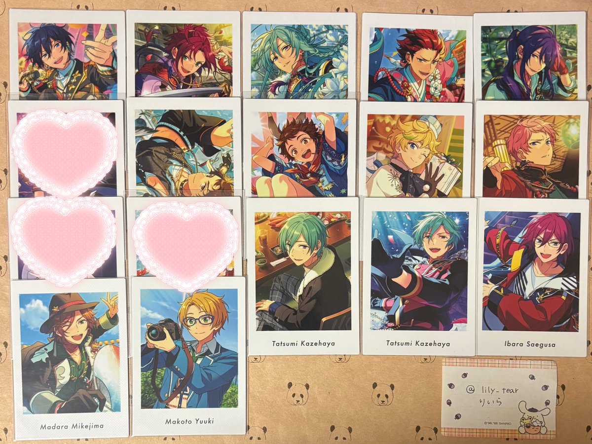 lily_tear's tweet photo. 【交換】あんスタ ぱしゃっつ エモカ クリカ アルカナ

譲 : 画像①②
求 : 画像③のもの各1点ずつ
(英智＞こはく)

📮郵送交換
纏めて優先。比率違いも検討します🙂
枚数少ない場合はミニレター使用。 https://t.co/zIAKvtYLnG