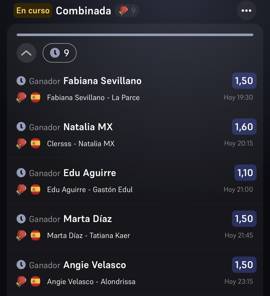 capitalbetsjavi's tweet photo. MI CUOTA 25 PARA LA VELADA 🥊