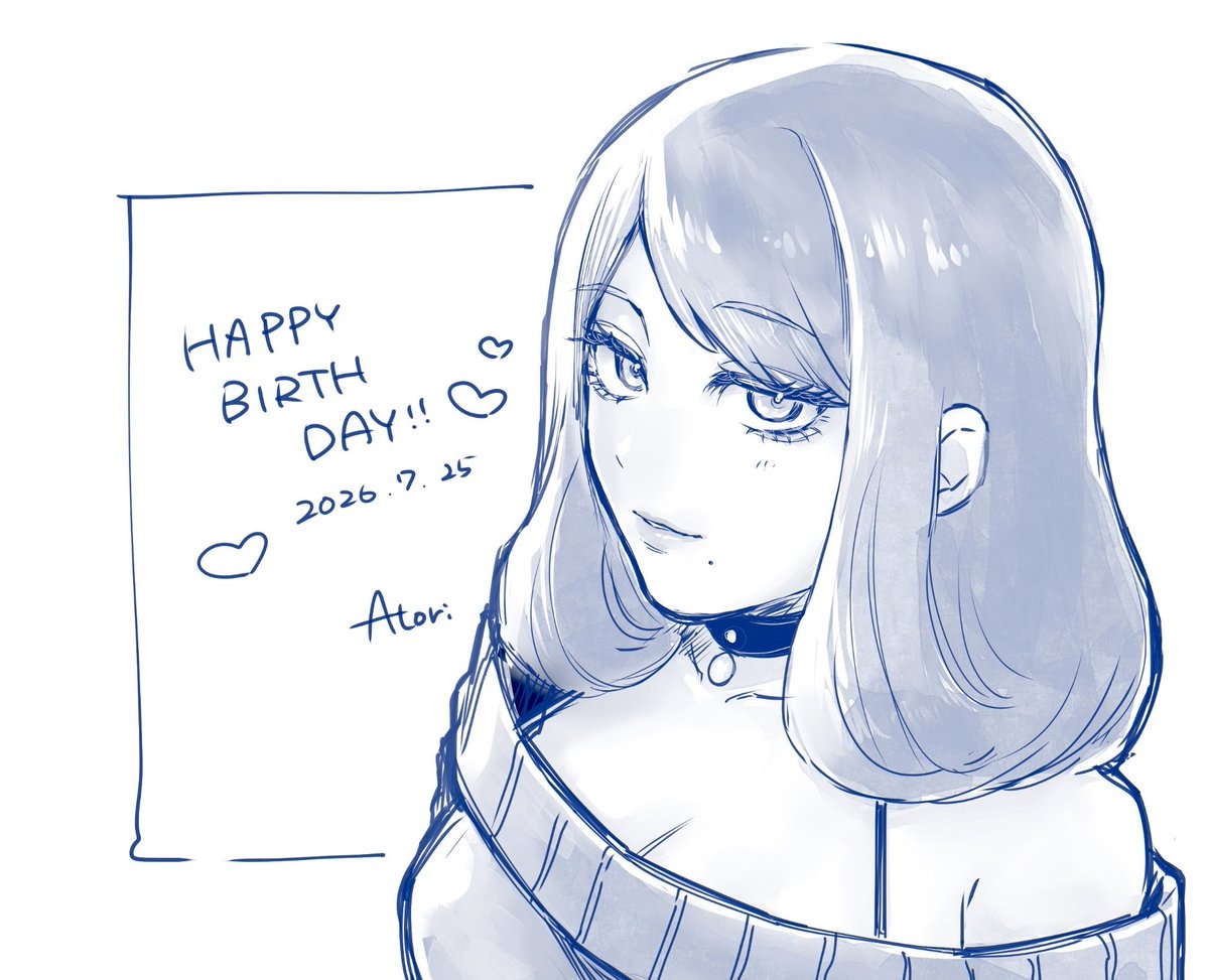 Ato_rrrip's tweet photo. ちょっと遅刻してしまったけど、おめでとうございます〜🎊🎉🎂 https://t.co/8a6qY0KMi5