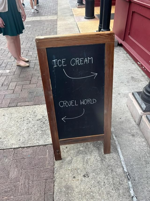 Cipher_twt's tweet photo. Probably the Best ad for an icecream shop https://t.co/e7M94afF4G