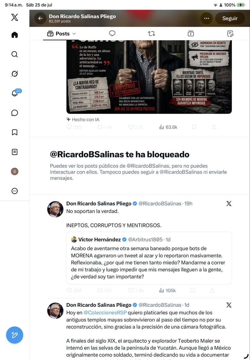 Samuel0151151's tweet photo. @MLopezSanMartin Oye tu pinche gato miserable  
Quiero que le digas al hijodesuputamadre dela laperritadetrump @RicardoBSalinas pinche princesa hijo de su puta madre si puede ofender a pero te bloquea la perra de trump si le dices PEDOFILO al hijo de su reputamadre  dile que me desbloquee https://t.co/5KYp85IP0U
