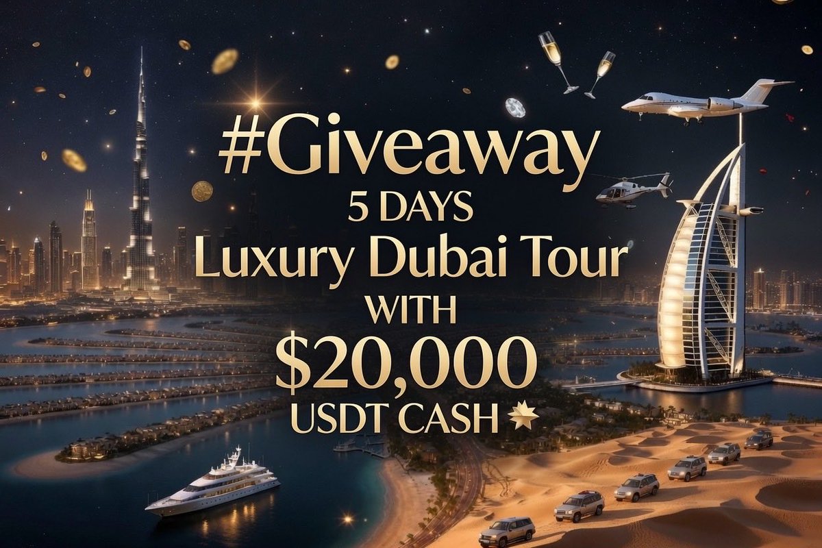 0xDekadente's tweet photo. #Giveaway I Want To Change Life Of One Person 🎉

Prize: 5 Days Luxury Dubai Tour With $20,000 USDT CASH 🙏

- Follow @0xDekadente Like &amp; Retweet This Post

- Leave Your #SOLANA Address With #SMOLEDEV

👉 Winner will be selected on July 29, Wednesday 5 PM ET https://t.co/87X54v7HjH