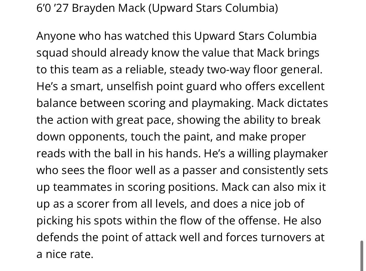 UpwardStarsCola's tweet photo. 2027 6’0 Point Guard 

@br4ydenmack3 

Richland Northeast HS 

Has had a strong spring/ summer 

@JeffreyBendel_ @POBScout @PhenomExposure @Swanny1973 @PrepHoopsSC https://t.co/dn8sugeq6l
