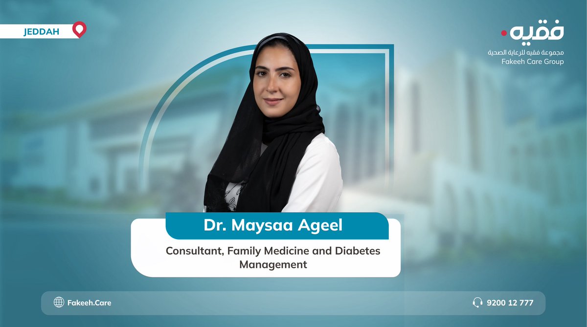 Fakeeh_Care's tweet photo. Specialized diabetes care at Dr. Soliman #Fakeeh Hospital and center - Jeddah, provided by Dr. Maysaa Aqeel. Her expertise includes optimizing insulin therapy, utilizing the latest Continuous Glucose Monitoring (CGM) technology and insulin pumps, as well as managing obesity and chronic diseases.

Book your appointment now: https://t.co/IEWQHGWfmS
#ForWhatMattersMost