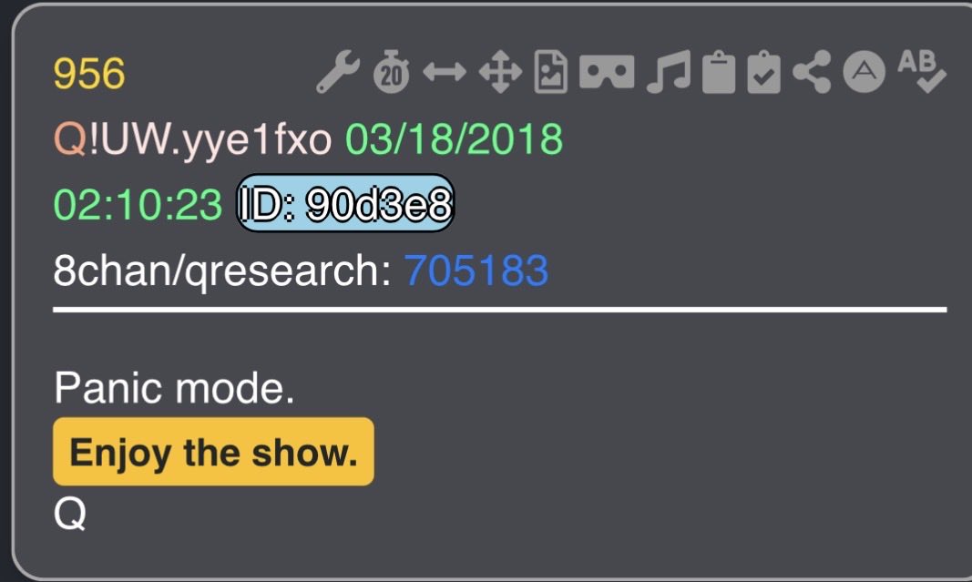JustLikeGizmo's tweet photo. THE SHOW MUST GO ON

Trump said it 5 TIMES in one minute. Check the timestamp — 9:56 PM ET. https://t.co/orGF7Gq29e