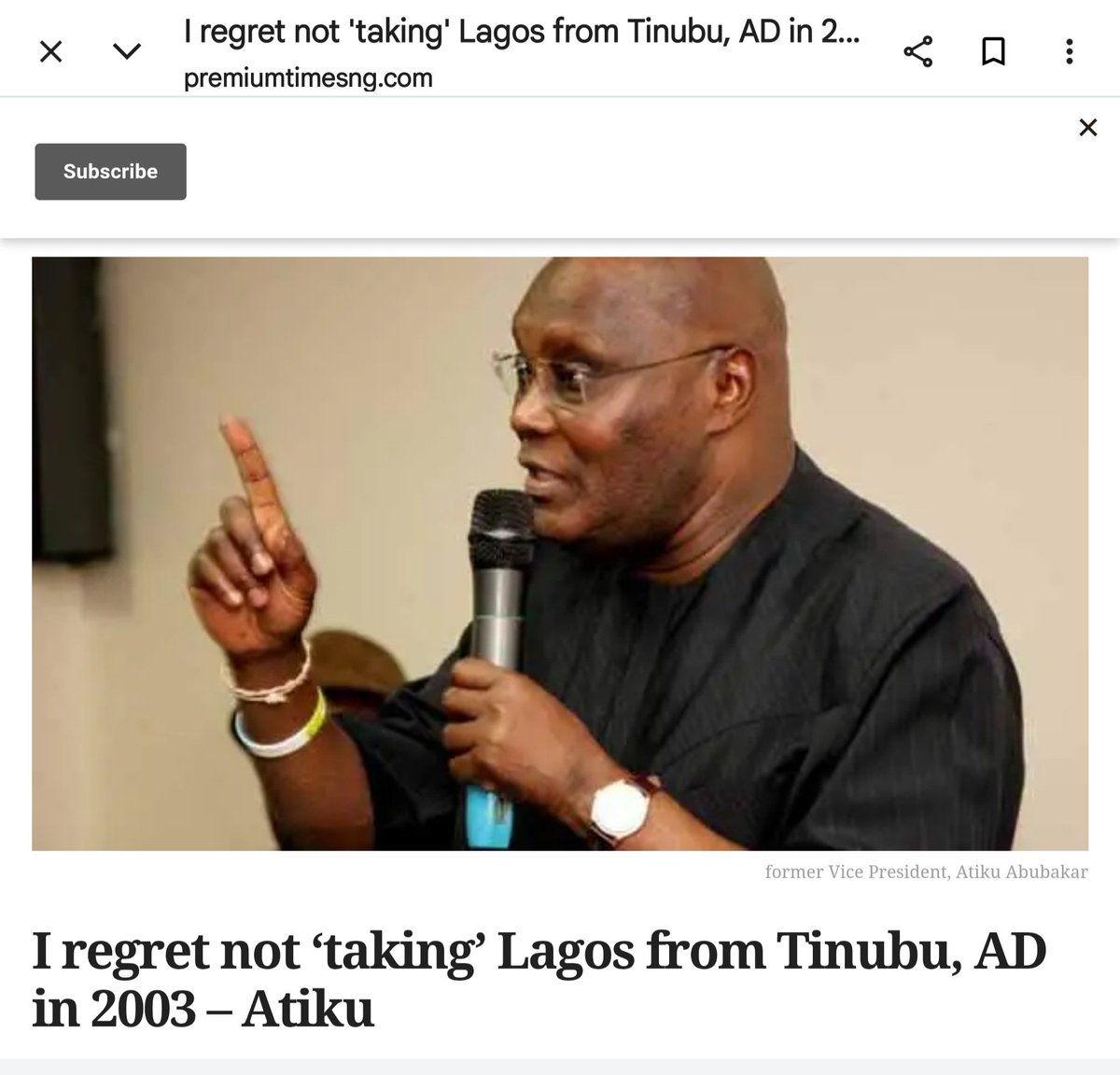 diepole's tweet photo. @SodiqTade Obi moves around with young people, and Atiku goes around with old cargoes. Who's ready to fix Nigeria between them? He will regret forever. https://t.co/ZpObdmTYvH