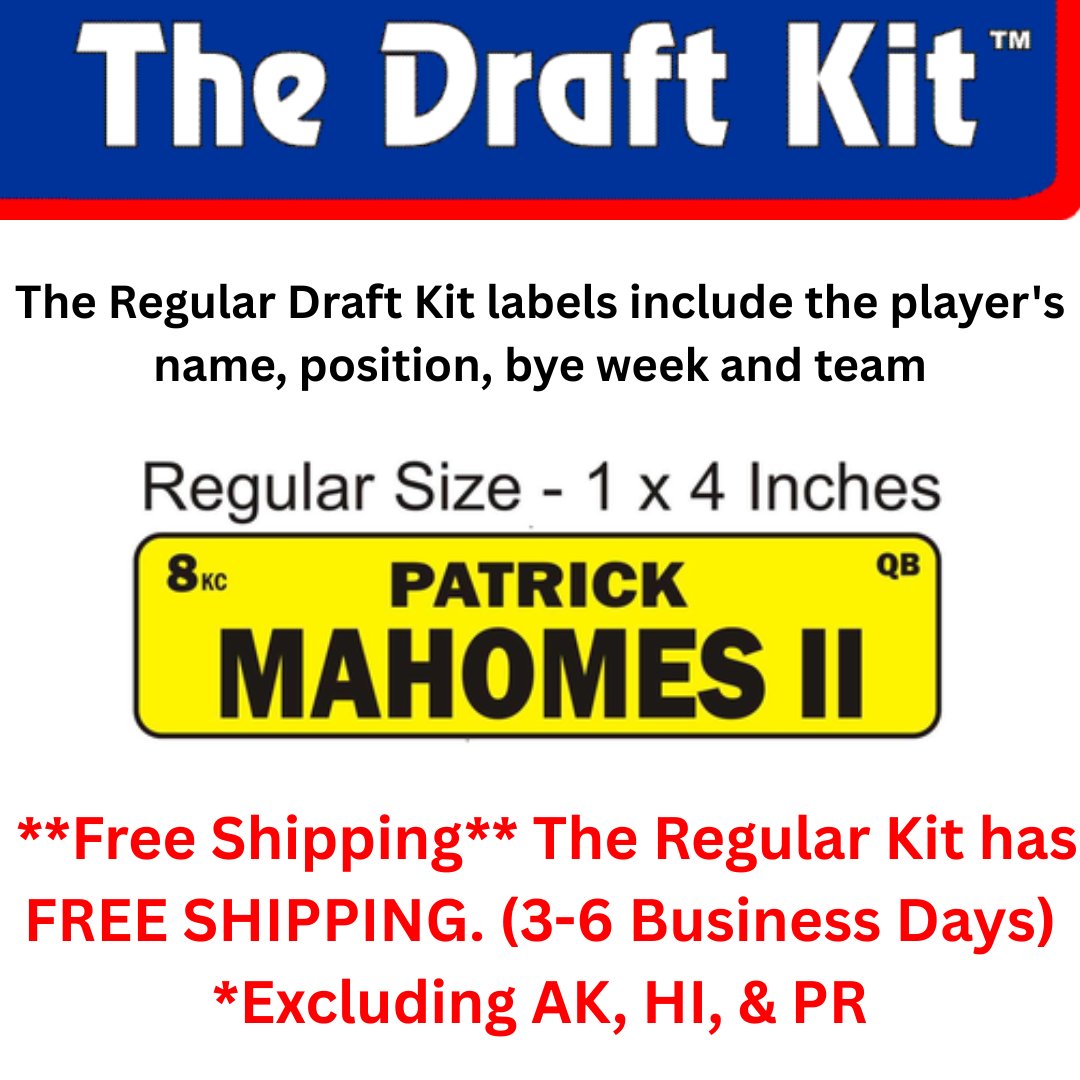 DraftkitCom's tweet photo. Tired of cluttered draft boards? Our Draft Kit keeps it simple: color coded, pre-printed NFL player labels with names, teams, bye weeks—no wasted space, all information.

What’s your must-have draft tool? Comment and let’s compare setups! #FantasyFootball https://t.co/4HYc6jAsiY
