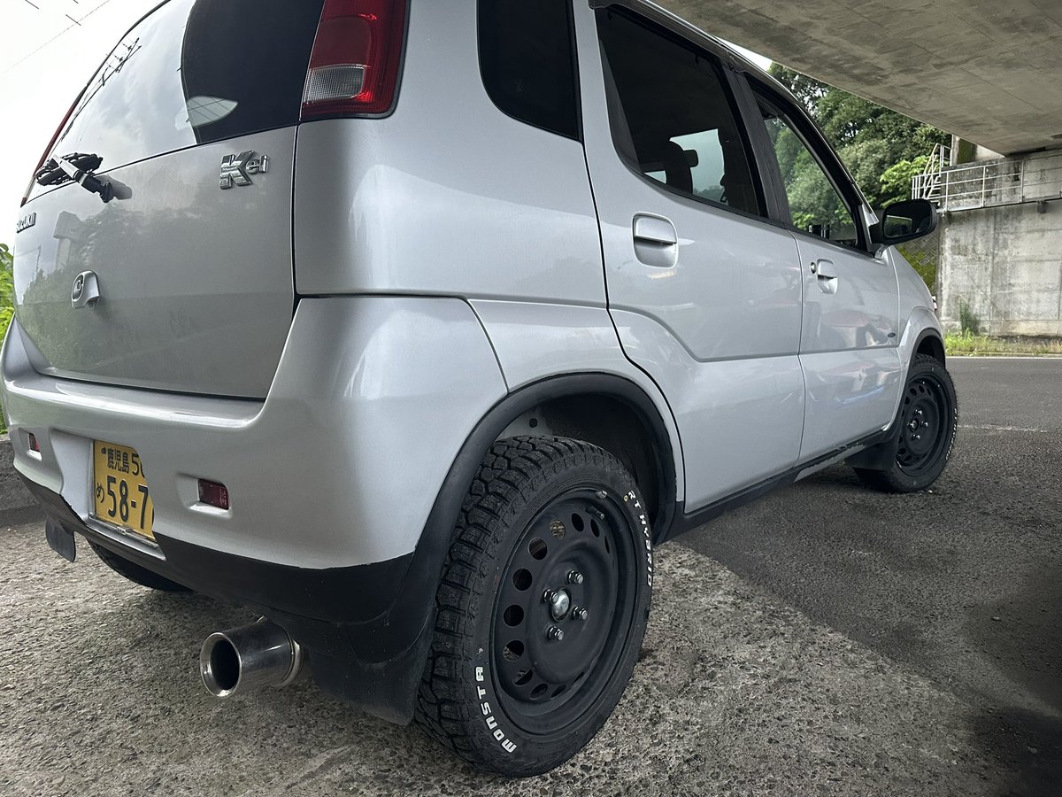 cima_33fhy's tweet photo. そういえばへんな5速ターボのKEI買ってたの載せるの忘れてた
車高調マフラー入れてオーディオとかやってたらオルタネーター死んで入院中 https://t.co/X1IsbMbfRm