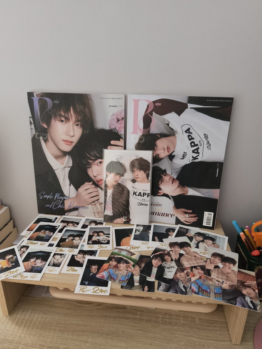 miniemoonstar's tweet photo. my bella magazine is hooooome !!! so many stuff omg im so happy 🫳🐶🐻‍❄️
#ตี๋ตี๋ป๋อของวาวา https://t.co/eTnbn4U7im