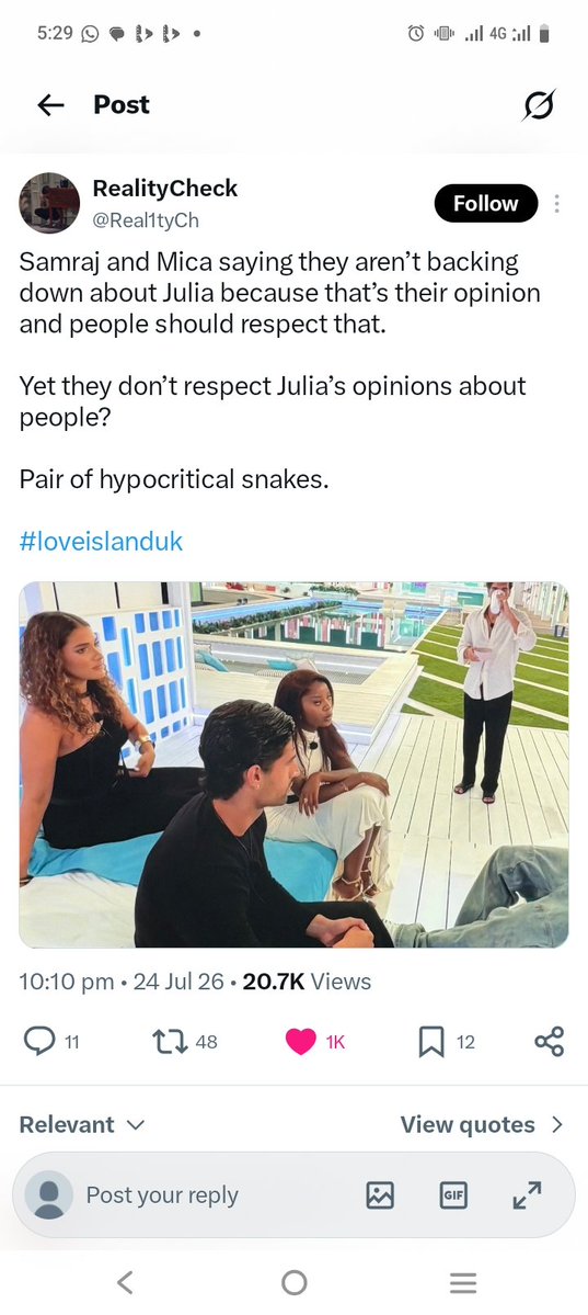 Babalwe5agi's tweet photo. @CHAARMM__ Everyone on that stupid island because why would mic and Sam say this 🚮 https://t.co/JsoN4f2rEf