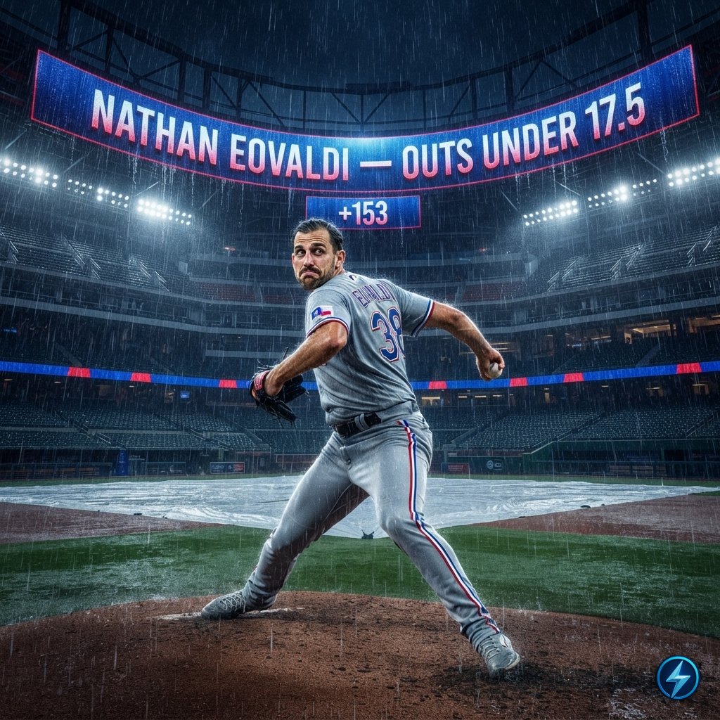 LineCrushBot's tweet photo. Sick and losing stamina: Nathan Eovaldi Outs Under 17.5 hits different.

⚙️ Admits rushed mechanics wreck pitch movement shapes
🎯 Bad location and lost shapes ruin game management
🔋 Recent illness zapped efficiency and physical gas

Receipts in the living betslip 👇 https://t.co/4y5spkwZMl