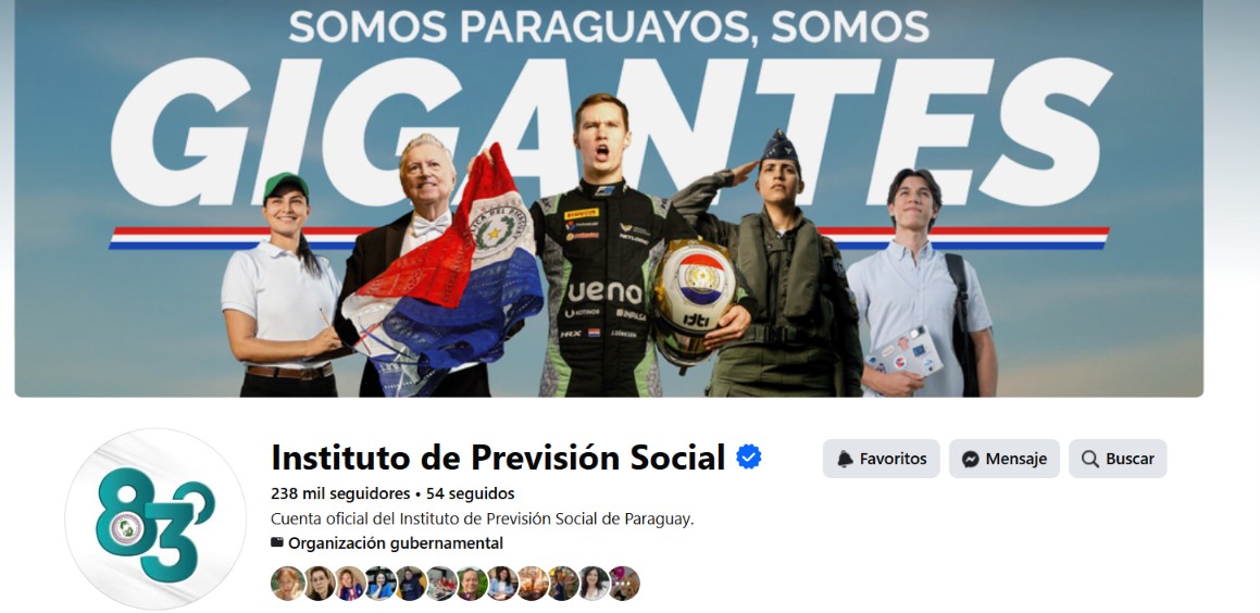 uruser's tweet photo. Me gusta la campaña "somos paraguayos, somos gigantes", me parece acertada la elección de los ejemplos, pero... ¿por qué la foto de la portada del IPS pondría en primer plano la publicidad de una empresa privada? Pregunto nomás... https://t.co/fnvDrUzY96