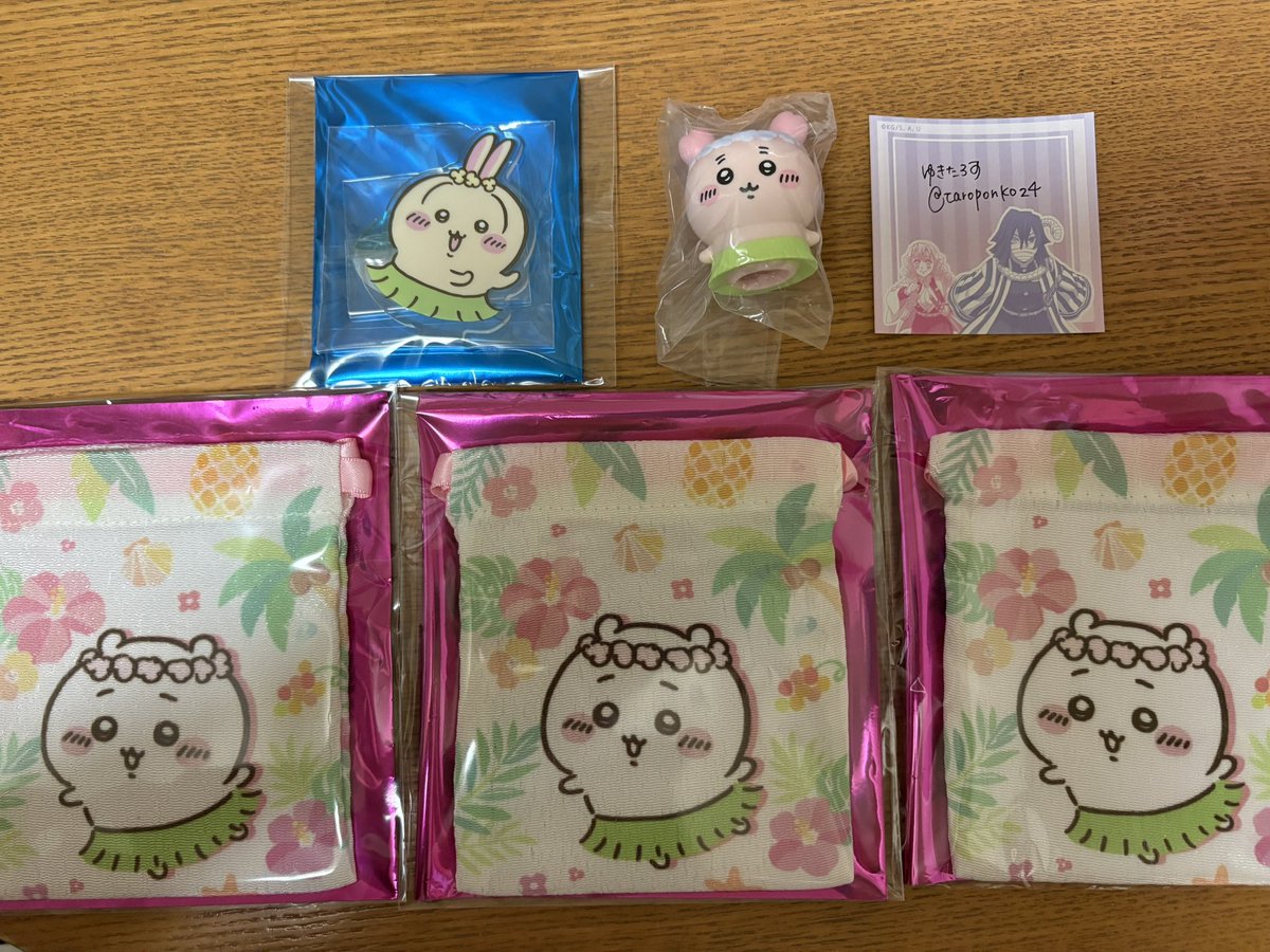 taroponko24's tweet photo. 【交換】ちいかわ 映画 アクスタ 巾着 ソフビ

譲：ちいかわ、うさぎ、古本屋

求：全て、くりまんじゅう
　　(巾着のみモモンガ1点)

明日7/26(日)スカイツリー･ソラマチお手渡し可能な方。また、うさぎは纏めて交換してくれる方でお願いいたします。検索からお気軽にお声掛けください。 https://t.co/vUfLKNPiBr