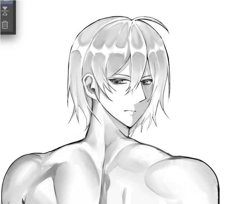 ri85vk5's tweet photo. 男の人描くのめっちゃたのしい🥹♡
服きてないのでさすがにセンシティブ https://t.co/uGjlDBmk9a