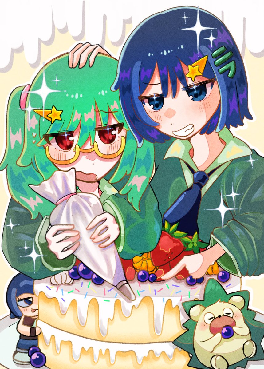 mogumoguichigo2's tweet photo. #ZUTOMAYO_CARD 
#ずとまよファンアート 
「仲良しケーキ作り」🍰🍴 https://t.co/JfKf7zKrkM