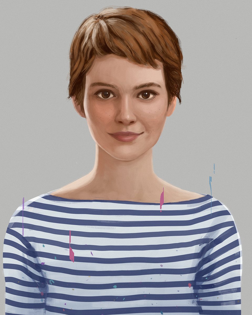 netflix's tweet photo. Face reveal 🔪🩸 Concept art for Ava and Claire from UNHINGED. 

The horror game from Night School Studio is now on Netflix! https://t.co/TTSbHSi2A9