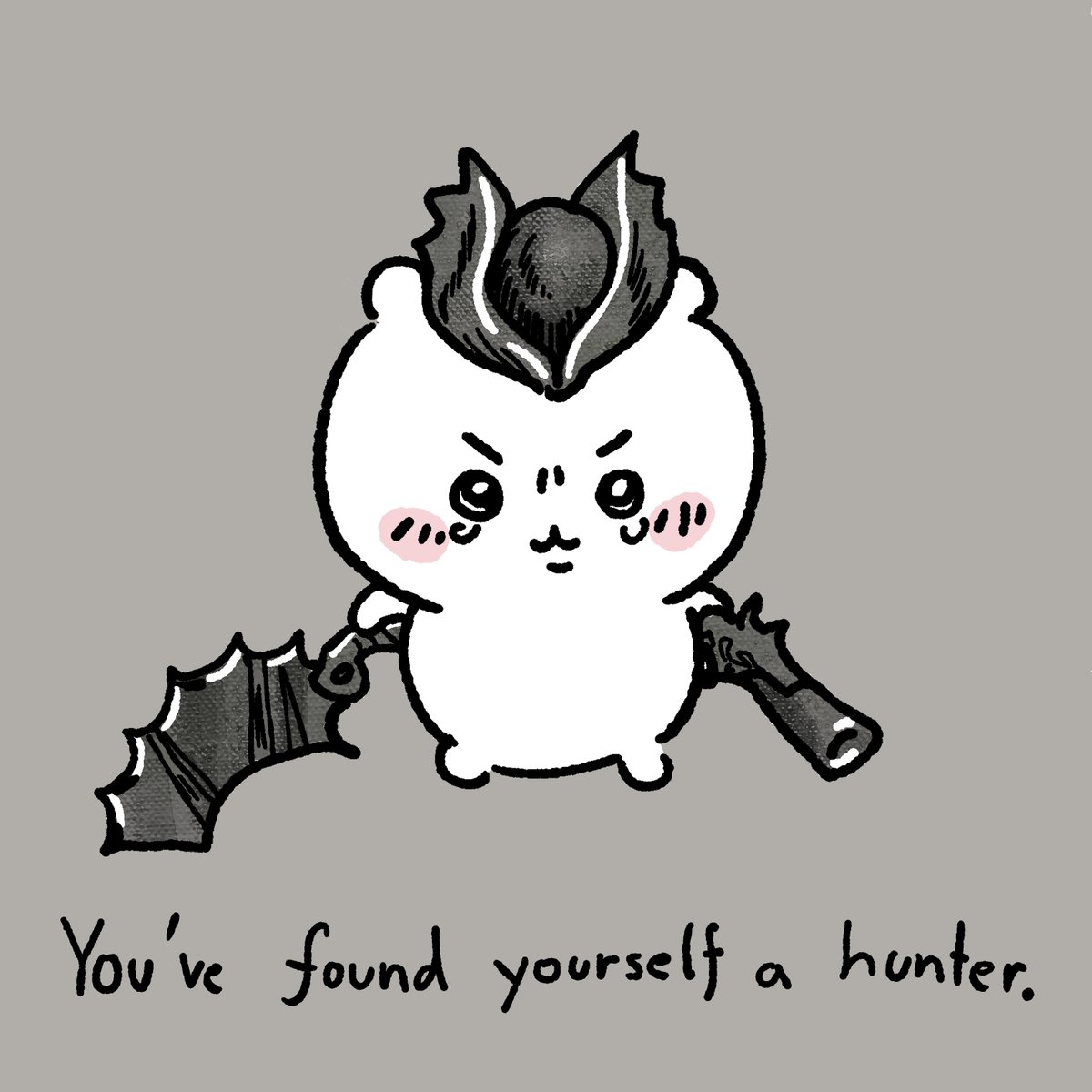minalaifey's tweet photo. chiikawa x bloodborne https://t.co/7L7qCLSIwD