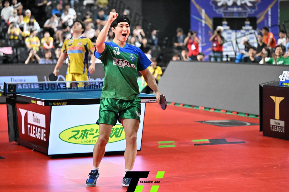 TPlus_SBD's tweet photo. 🏓T.LEAGUE 2026-2027シーズン 
開幕戦

木下マイスター東京　4-0　T.T彩たま

「ルールの特性上、ダブルスを勝利することが大事なので、ダブルスを勝てたことが勝因です」と王凱監督。
「相手は強いペアでしたけど、しっかり準備しました」と丹羽選手。

木下マイスター東京が、4-0で快勝！

#卓球 #Tリーグ #繋がろう卓球人 #広げよう卓球人の輪