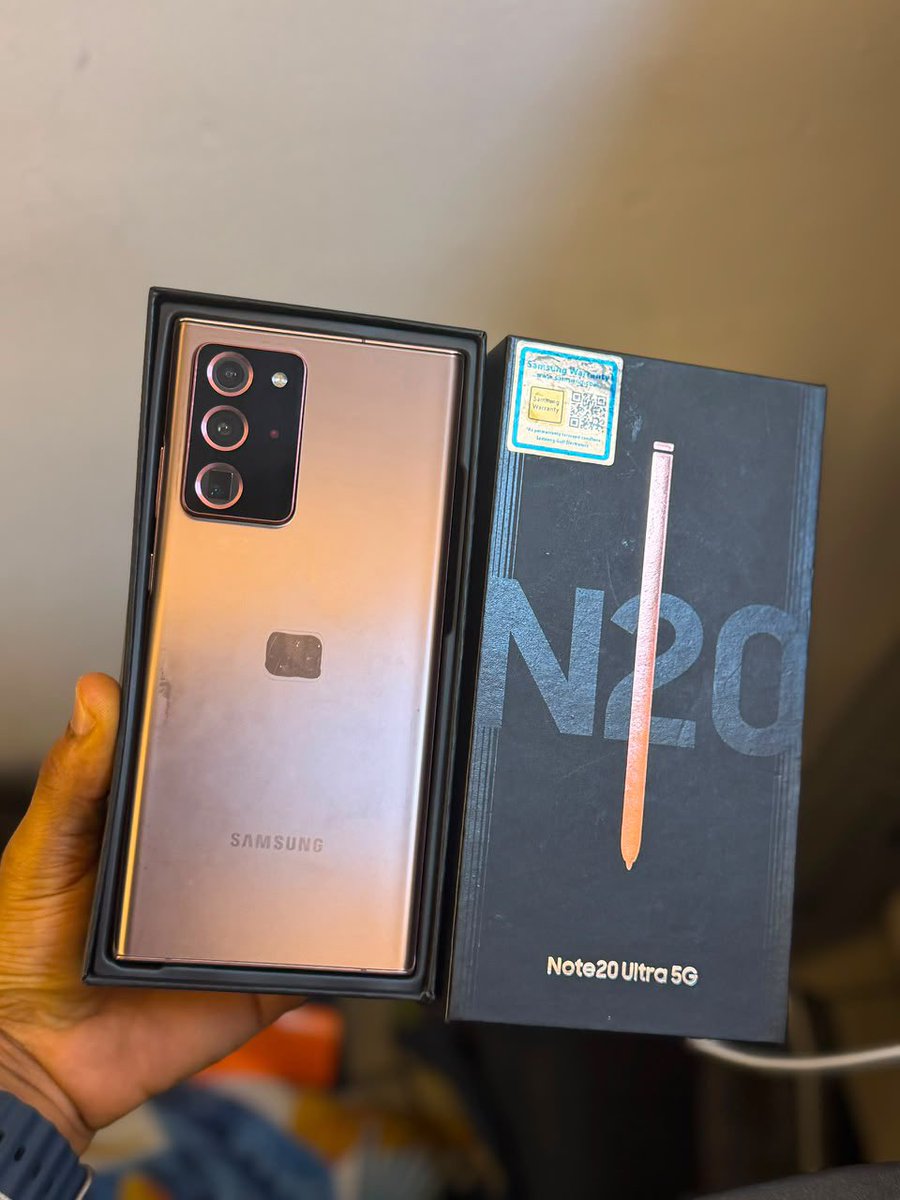 iHubGadgets's tweet photo. New stocks ‼️‼️
Open Box 
Samsung Note 20 Ultra | 256GB
Physical + eSIM 
₦400,000 

🚚 Nationwide Delivery
📩 Dm to order 

iHub Gadgets | Your Trusted Gadget Plug https://t.co/TWbUGfmNcW