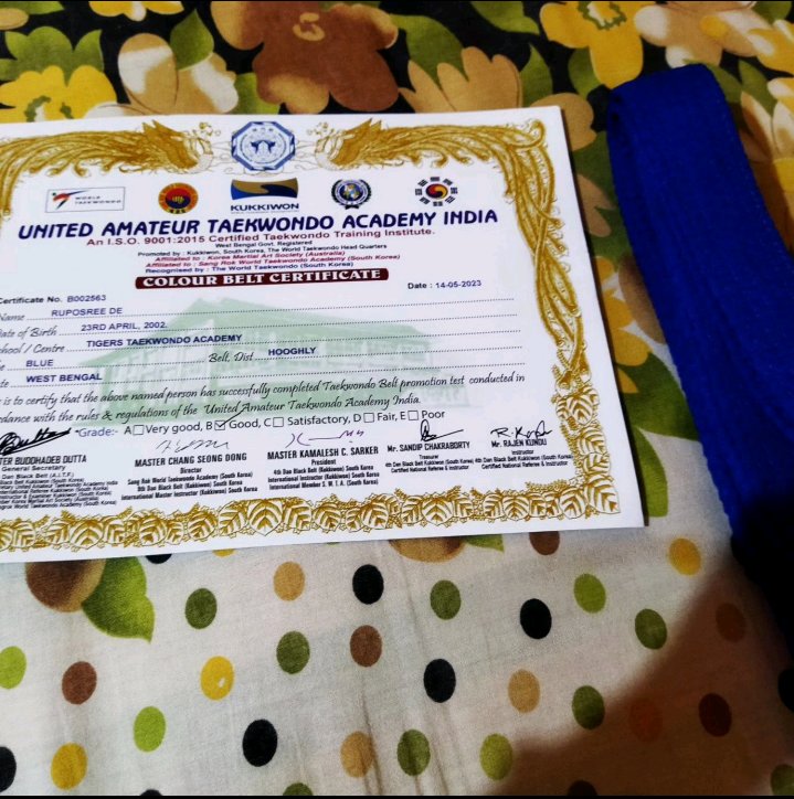 Ruposree De Tkd player tweet media