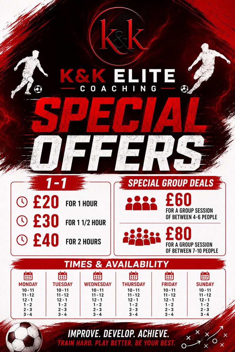 KKelitecoaching's tweet photo. Availability this week👌
Drop us a message to book in! https://t.co/Rd6c1VV8Kx