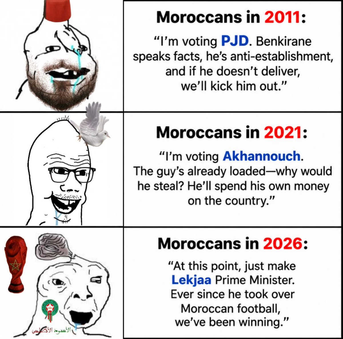 yawedisirt7awa's tweet photo. See you in six years, when you're living under another terrible government led by Lekjaa and you'll end up hating him too. https://t.co/QuZw0giKep