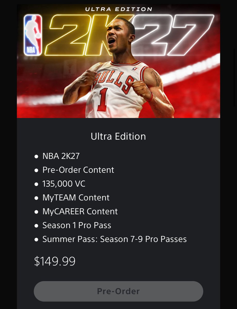 NBA2KMovement's tweet photo. NBA 2K27 will be better than GTA 6 that’s why it costs more… https://t.co/cJ6HtTPUnY