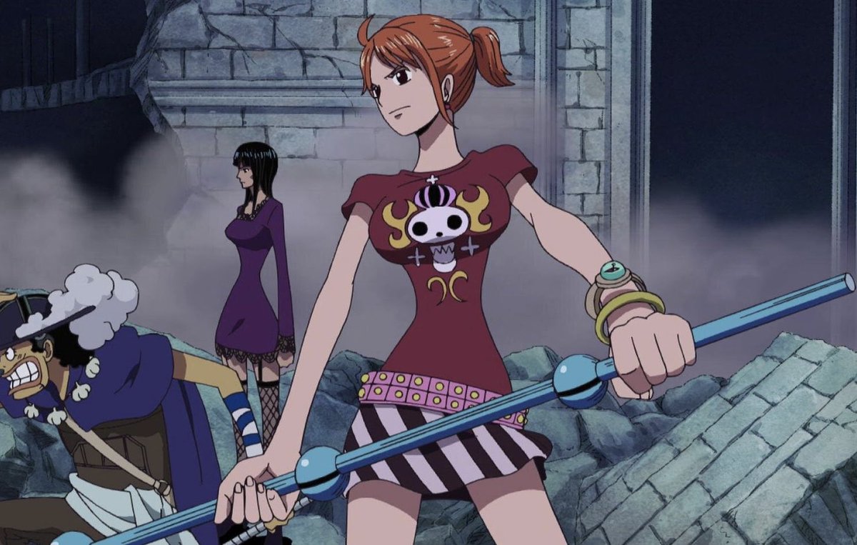 superbatliv's tweet photo. nami wearing perona’s clothes i love my girls https://t.co/Vp47cXLmm3