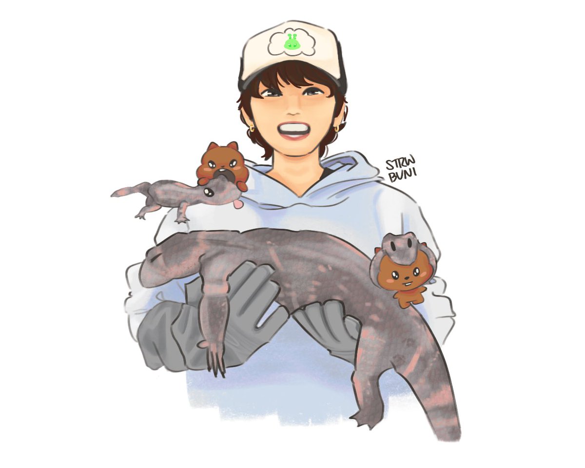 strwbuni's tweet photo. 🦎🐿️ #han #straykidsfanart #한 https://t.co/z0rwMxwvdX