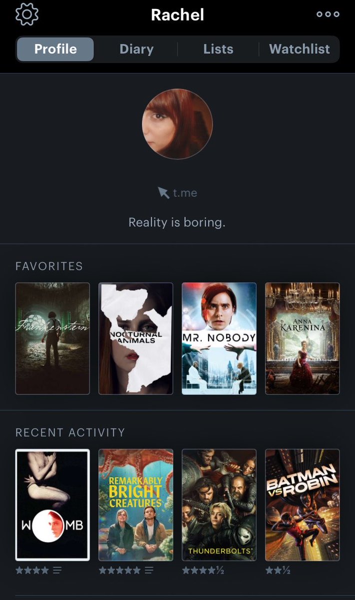 iamthatrachel's tweet photo. User and Letterboxd https://t.co/ENM7ql7PLr
