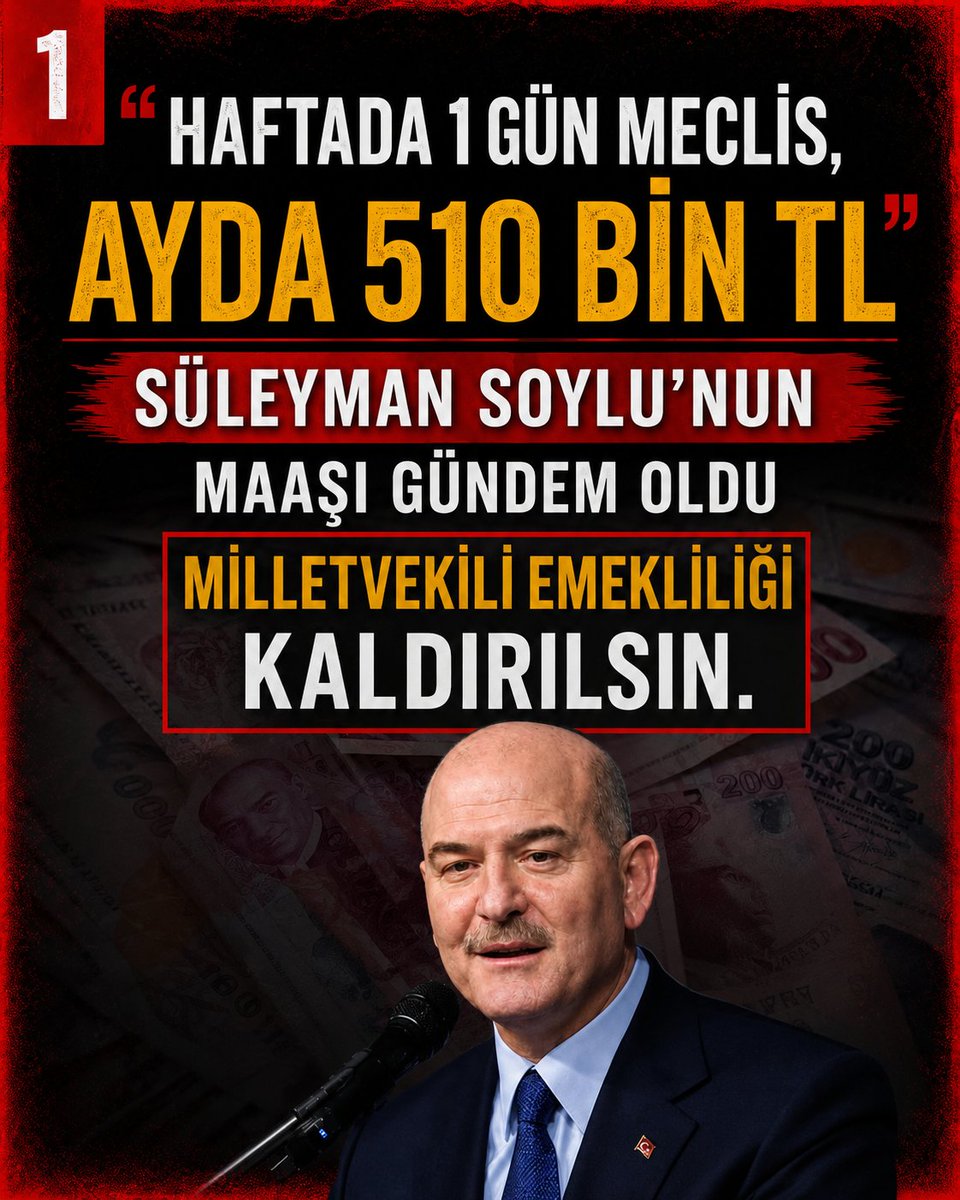 seref_0011's tweet photo. EMEKLİ: 23.500 TL
ASGARİ ÜCRETLİ: 28.500 TL
MİLLETVEKİLİ: 510.000 TL

Çalışana bu, emekliye bu, milletvekiline 510 bin TL...

24 yıllık AKP iktidarında adalet terazisi işte böyle bozuldu.! 

MİLLETVEKİLİ EMEKLİLİĞİ KALDIRILSIN... 

#sefaletiçindeyaşıyoruz https://t.co/Zp0LZwjdHP