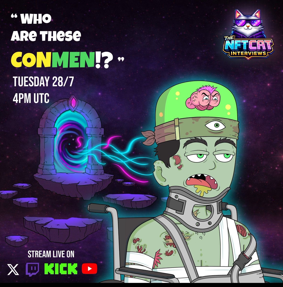 theNFTcat_sol's tweet photo. Who are these ConMen?!👀😼

For the first time ever, the co-founder of ConMen is going public. 

One of Solana's most anticipated upcoming mints.

On Tuesday, we're finding out what they're building, why collectors are paying attention, and whether the hype is justified.

🚨+ 2 conmen NFTs giveaway (after mint)🚨

📅 Tuesday July 28
⏰4PM UTC