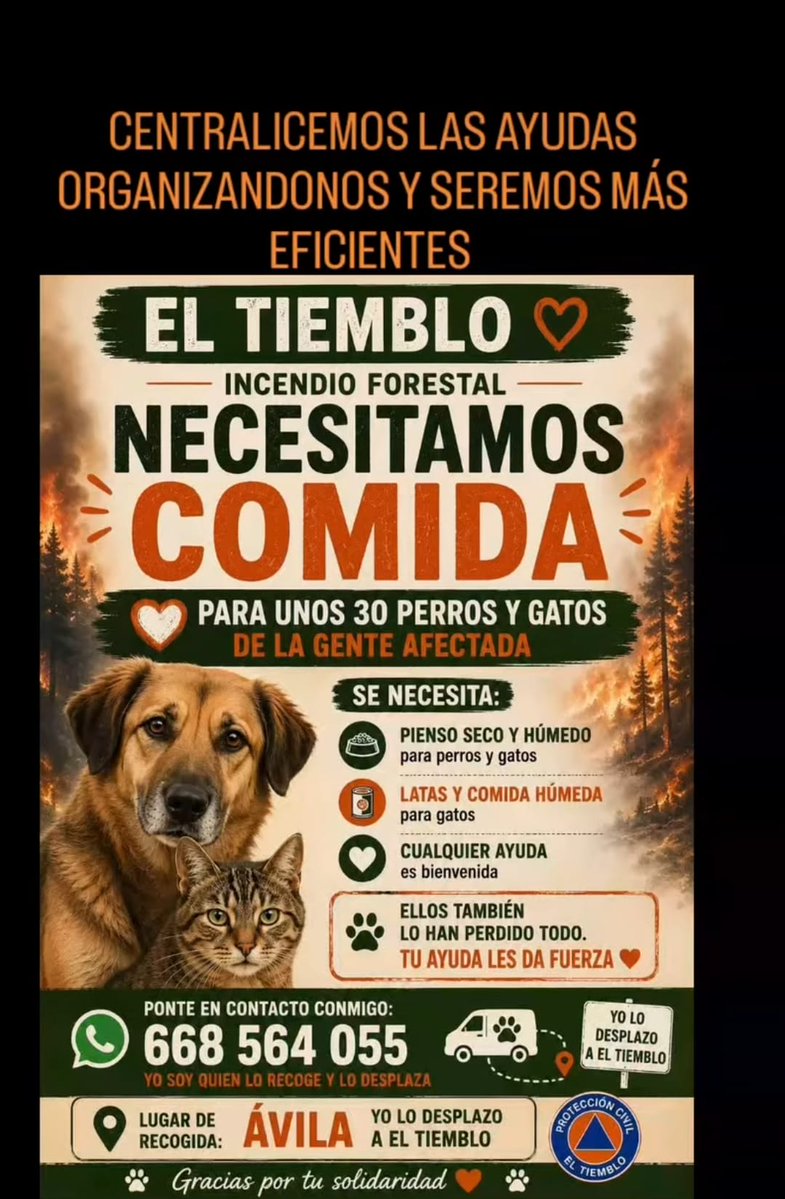 Eme_Morte's tweet photo. En El Tiemblo se necesita bastante comida para animales y materiales para animales #IFBurgohondo #avila #animales https://t.co/Q9y2K8jqiJ