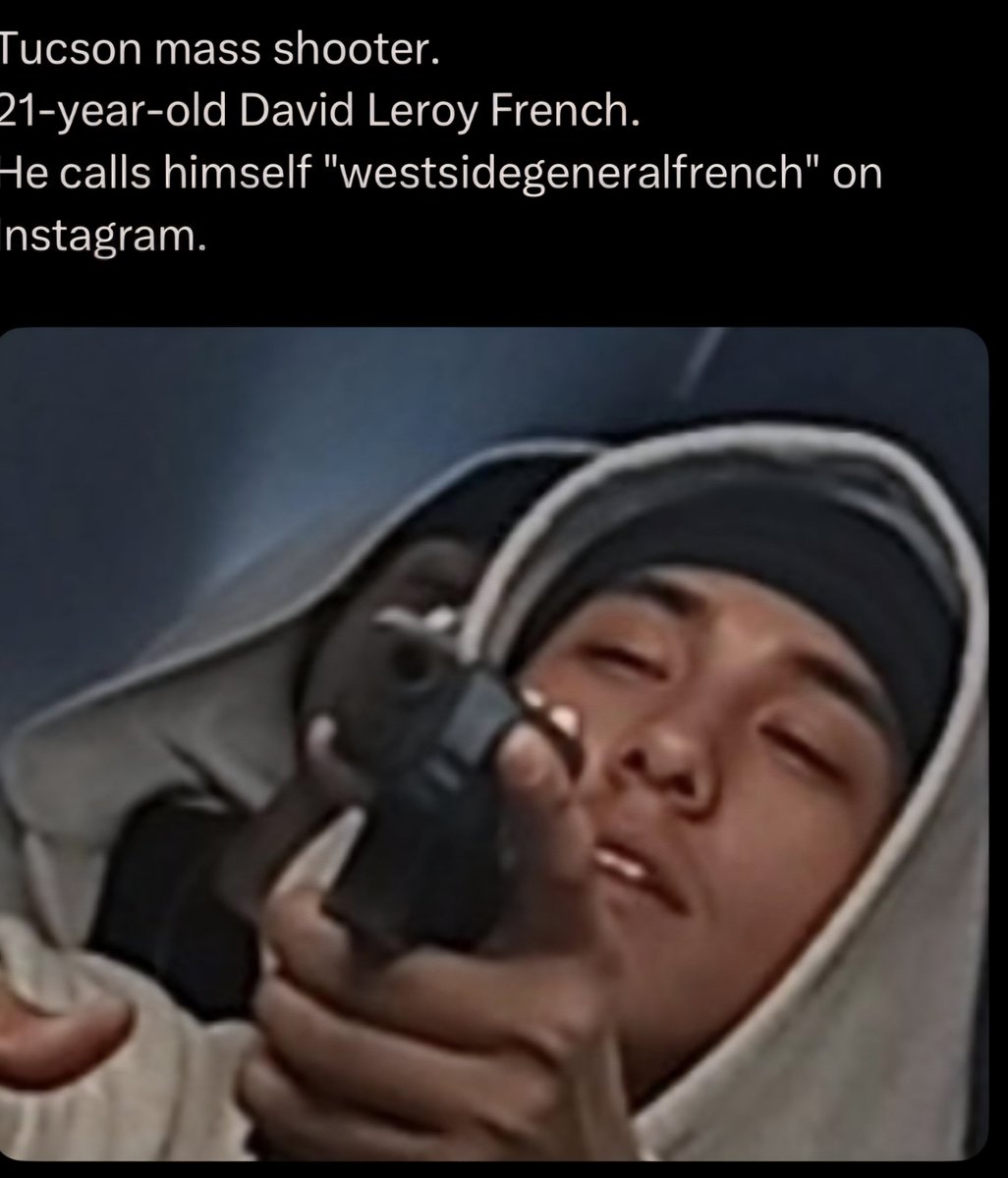 AzRepGillette's tweet photo. The suspect David French in the mass shooting in Tucson was convicted on a felony weapons charge and was on probation at the time of  shooting.

Sounds like the law worked he was in jail. The weak liberal policy set him free on probation. 

Its not the guns, or the law. Its liberal dems and judges letting these idiots out of jail to kill people.