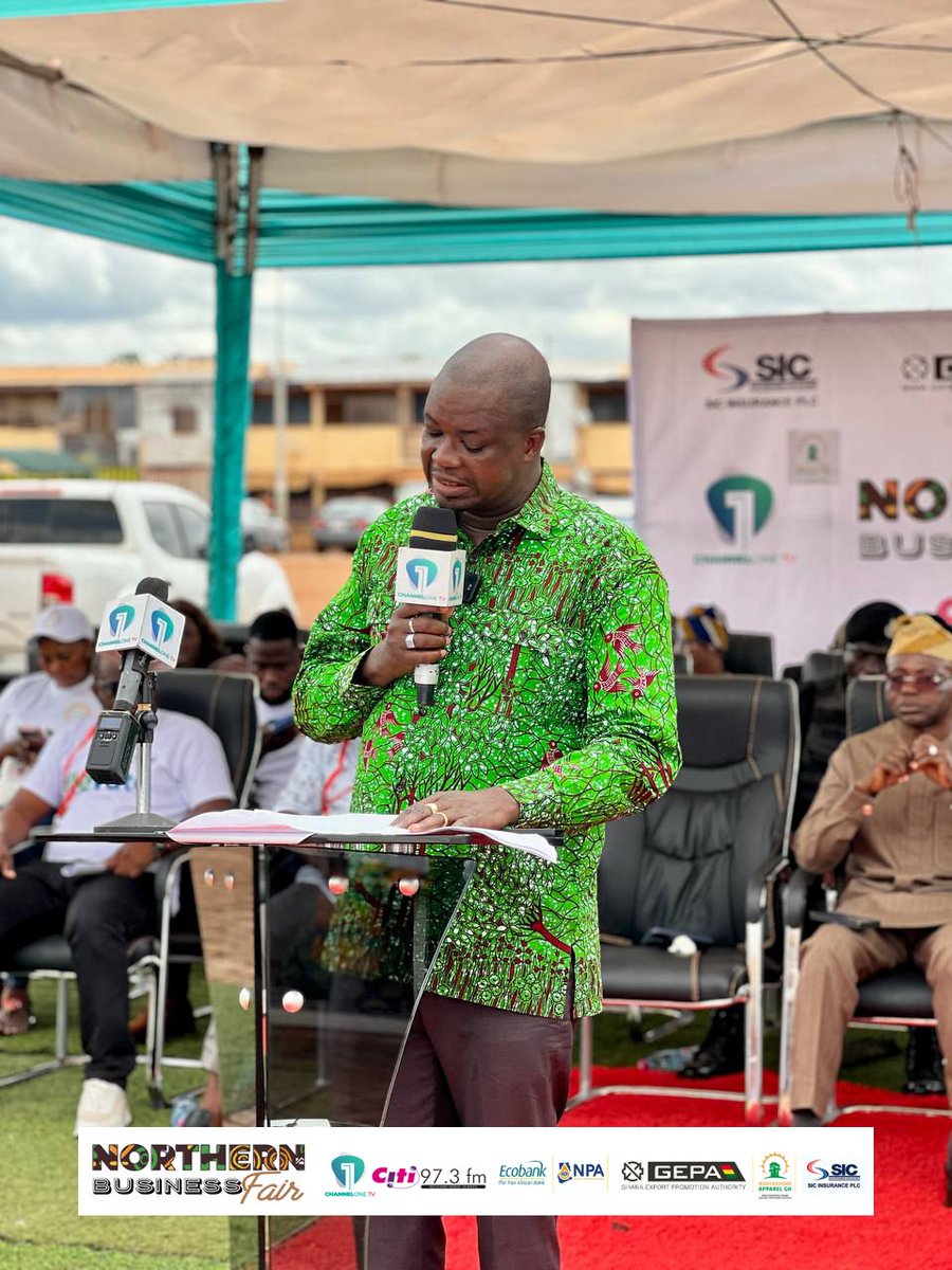 Citi973's tweet photo. 📸 Imoro Abdulai Gong, Municipal Chief Executive (MCE) for Sagnarigu, joined stakeholders at the official launch of the 2026 Northern Business Fair, highlighting the role of local leadership in supporting business growth, innovation, and economic opportunities in the region.

#ChannelOneTV #NorthernBusinessFair2026 #CitiFM #Tamale