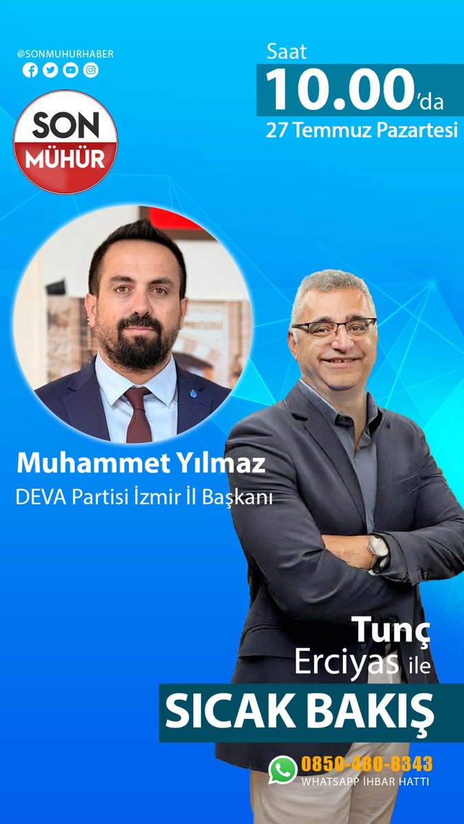muhammetyilmazd's tweet photo. Pazartesi Tunç beyin konuğu olacağım.  Kiymetli zamanınızı ayırıp izlemeniz dilegi ile... https://t.co/plWrsanTwT
