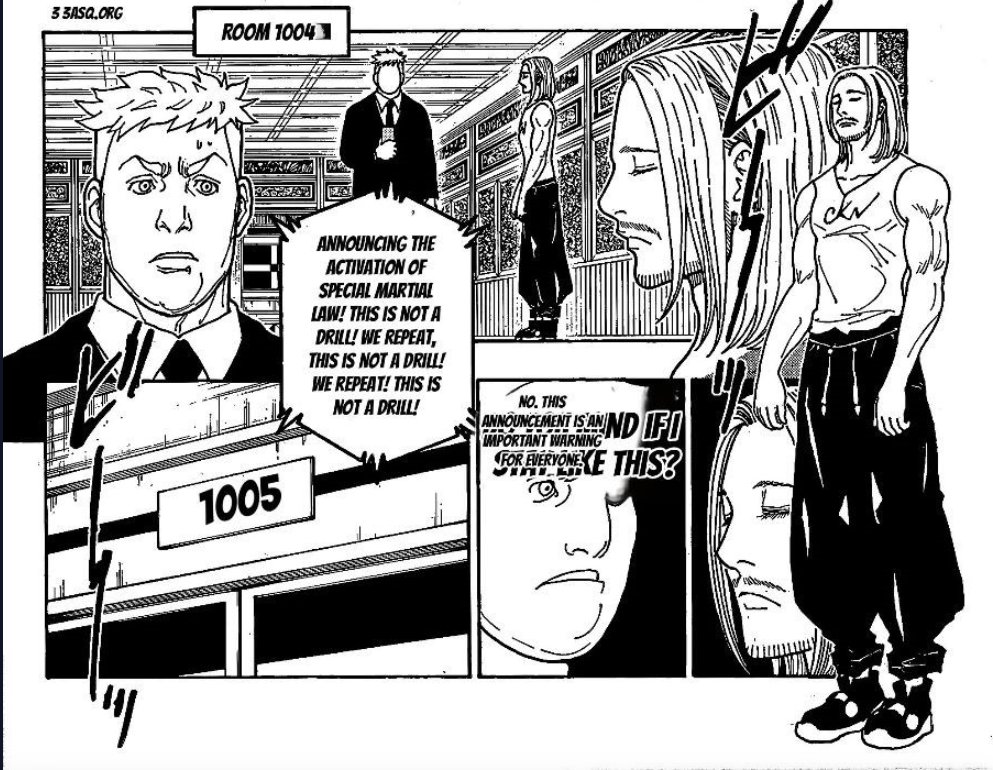 _hld20's tweet photo. Tserri is just training, but it looks like he’s getting ready to do something crazy, hahaha.
#hxh, #hunter, #chapter415, #togashi, #hunterxhunter https://t.co/qIKO1Eq9V8