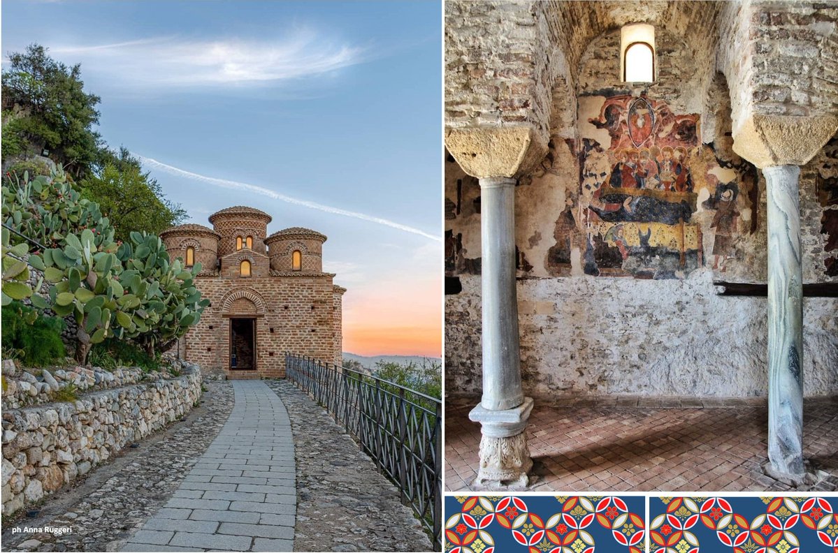 ArteCalabria's tweet photo. Dentro la Cattolica bizantina di Stilo (RC) del X sec. d.C. cosa c'è? Nella volta c'è l'affresco che rappresenta il Cristo Pantocratore, posto nel guscio di mandorla trasportato dagli Angel del XII sec..
#Calabria #arte #medioevo #fresco #bizantini #Byzantine #beauty #Heritage https://t.co/6e4ex31wn1