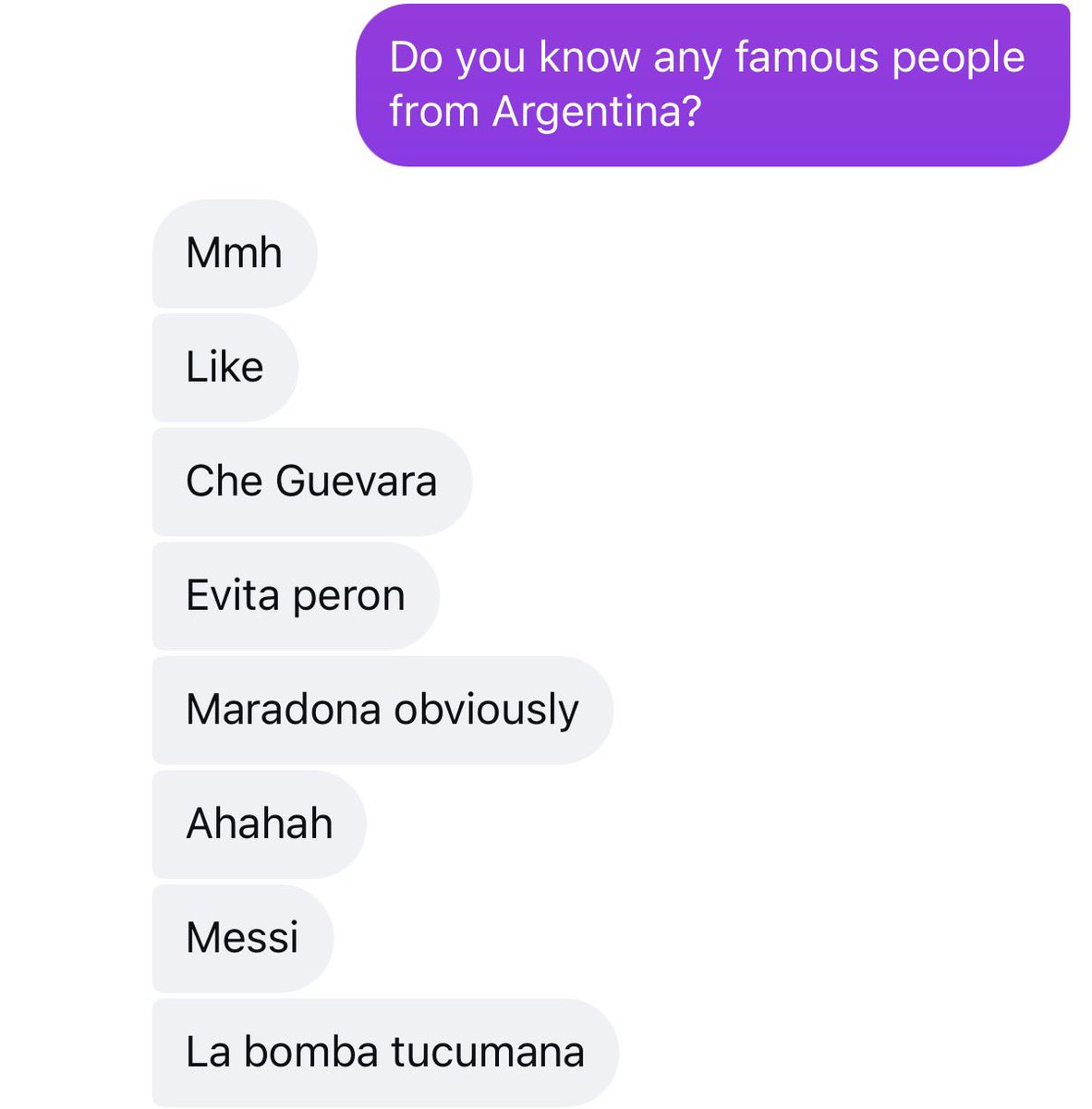 fedeebongiorno's tweet photo. Me estoy chamuyando a un italiano y le tiro “qué famosos argentinos conocés?” 

Nada me podría haber preparado para la última respuesta https://t.co/1oppeOVNLw