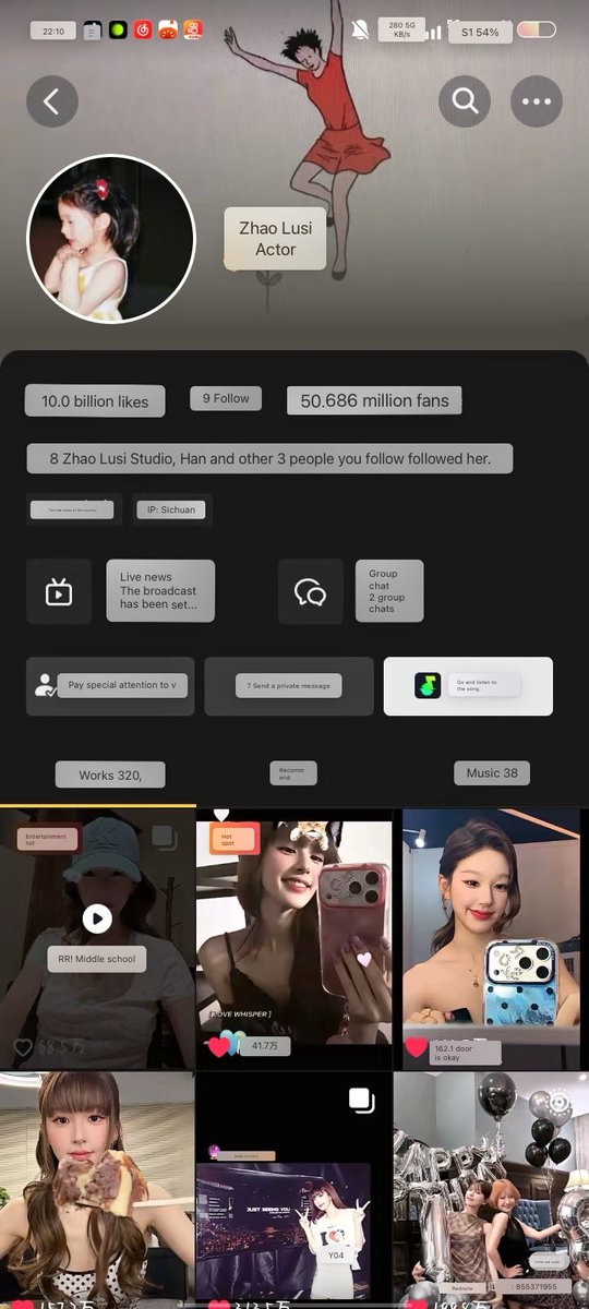 FreefallFree's tweet photo. Zhao Lusi just made history as the first artist to surpass 1 BILLION likes on Douyin. 🥹👏 Another milestone for the record books. Congratulations, Lusi! ❤️ #ZhaoLusi https://t.co/CFxYxmQ45r