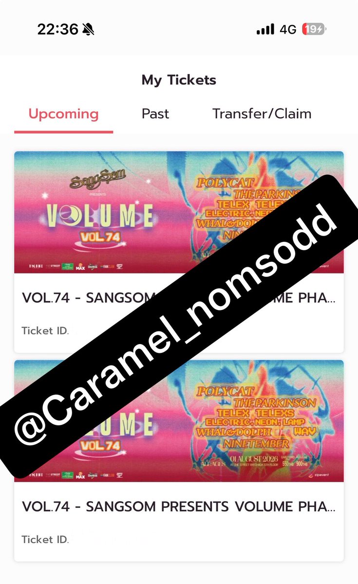 Caramel_Nomsodd's tweet photo. ปล่อยบัตร Vol.74 1 ใบครับ พอดีอีกคนติดธุระครับ 550
#volumelivehouse #volumelivehousebasefloor #zipevent https://t.co/HicxFKWk7J