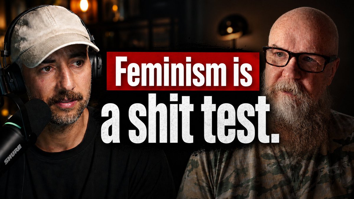 morganfreedude's tweet photo. ✅ What women want 

✅ Why feminism isn't much more than a shit test for men 

✅ Why men don't understand women 

✅ And much more on this No Holds Barred episode with @Bardissimo 

https://t.co/XUGksnKEgG https://t.co/icKF9QYygZ