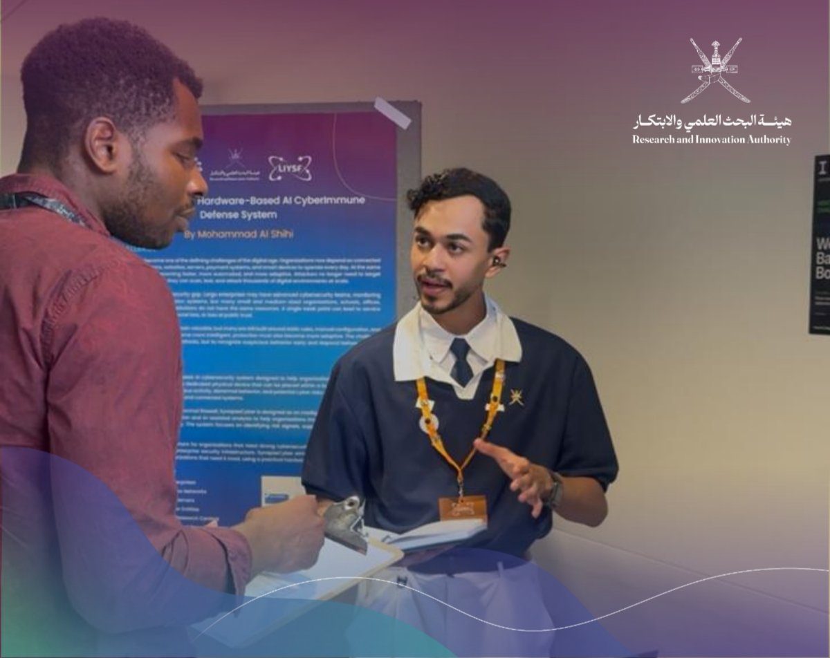 RIA_OMAN's tweet photo. At the 2026 London International Youth Science Forum, Omani students showcased their research and innovation projects at the Science Bazaar, presenting their scientific ideas and research findings to participants and visitors. Their contributions reflected the excellence, creativity, and innovation of Omani youth in science and research.

@LIYSF 
@EmbassyOmanUk
@BritishOmani
@UKinOman