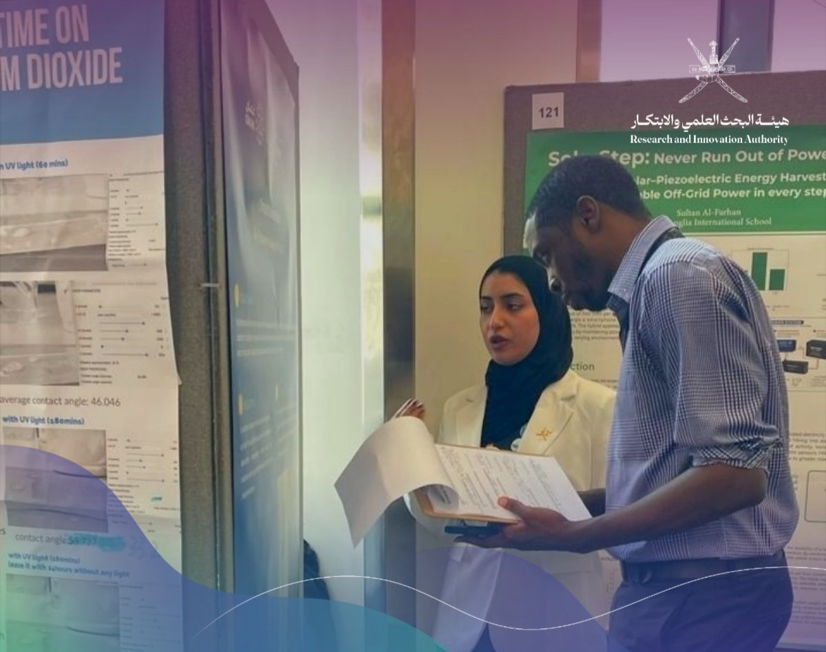 RIA_OMAN's tweet photo. At the 2026 London International Youth Science Forum, Omani students showcased their research and innovation projects at the Science Bazaar, presenting their scientific ideas and research findings to participants and visitors. Their contributions reflected the excellence, creativity, and innovation of Omani youth in science and research.

@LIYSF 
@EmbassyOmanUk
@BritishOmani
@UKinOman