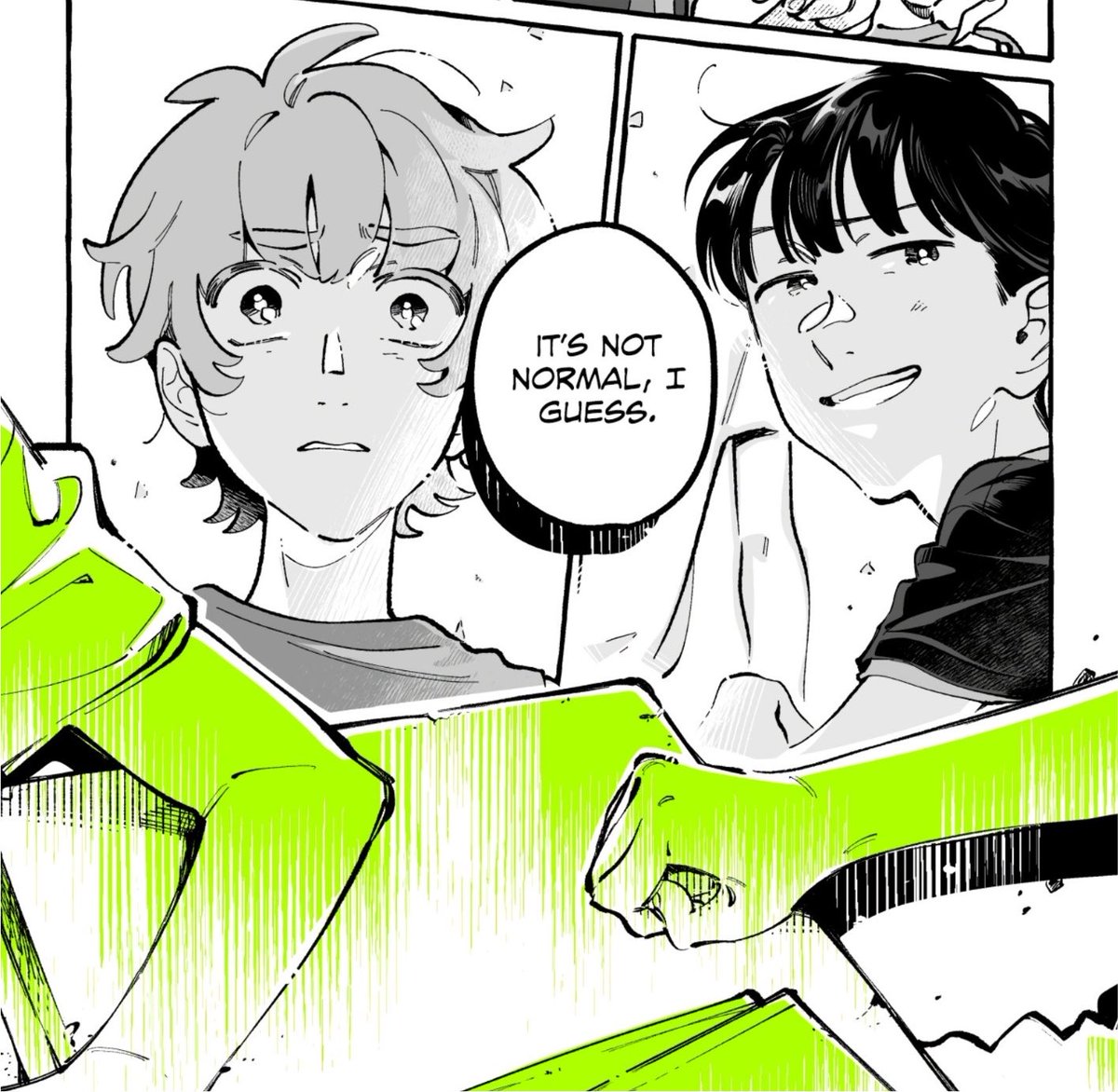 AltGreenKia's tweet photo. New green Yuri chapter tonight ohhhhh I’m kinda scared after last weeks…Aki will you be ok my boy https://t.co/8eVUXrQCLj