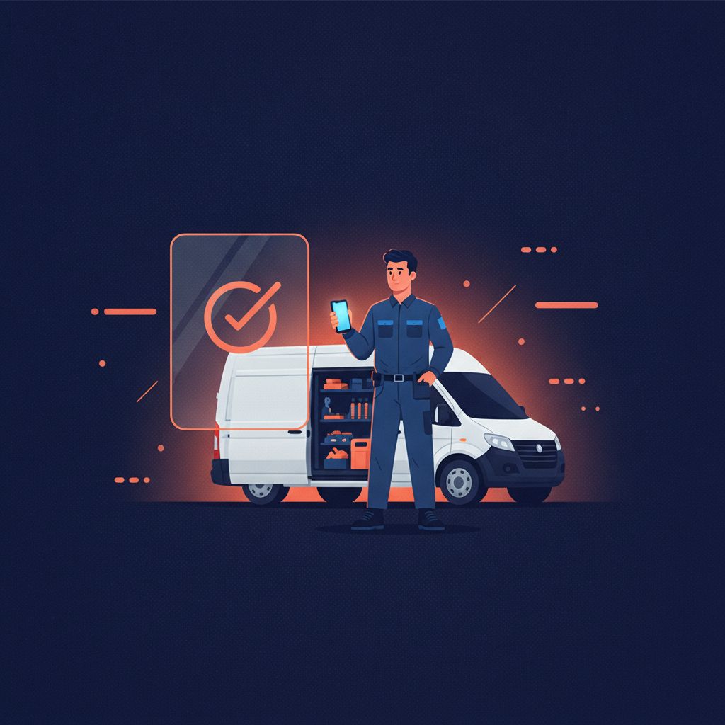 viviscape's tweet photo. Your techs aren't slow. Your paperwork is.

WorkOS captures job time by voice from the truck — invoice-ready, no paperwork.

Stop guessing → https://t.co/FiNd0Qr35u https://t.co/aiG2MUtf24