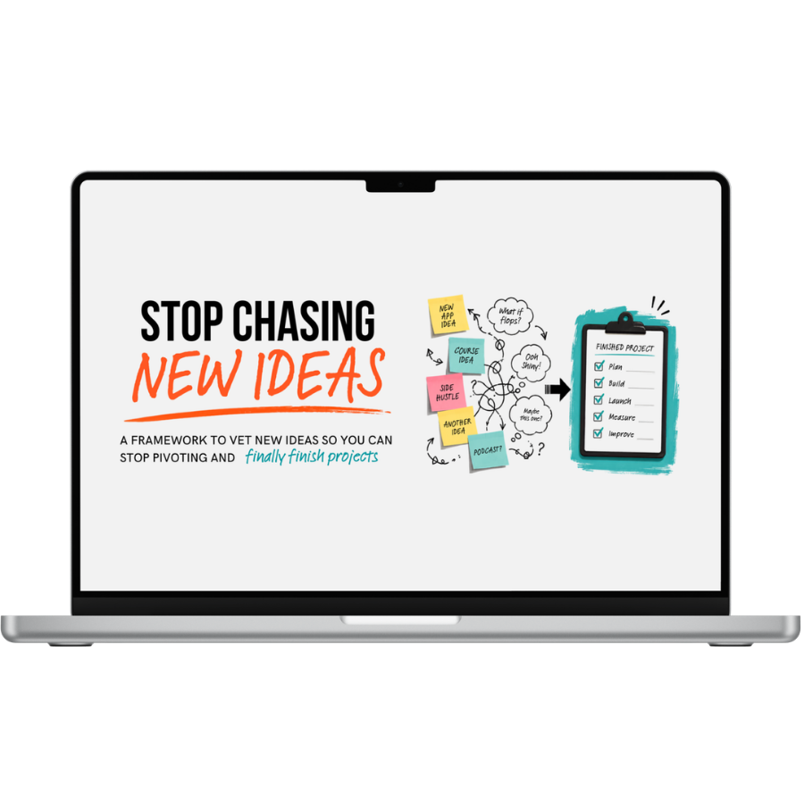 Janice_Dugas's tweet photo. "Stop Chasing New Ideas" From 'I keep abandoning projects the moment a brighter idea shows up' to 'here is the idea I'm committing to, and the first action I'll take,' in one sitting! Short-term launch..Get it now: https://t.co/w0a46DNUs2 #PLR #Frameworks https://t.co/QEKFtcUDyE