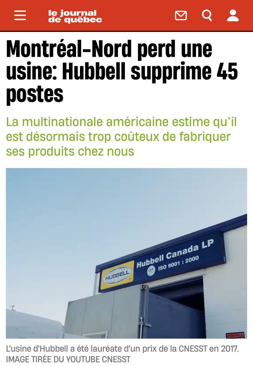 andrearthurciel's tweet photo. Le géant vaut plus de 36 G$ en Bourse et l’an passé, les profits ont franchi le cap du milliard de dollars.

Pour protéger ses actifs et la valeur de la compagnie, elle ferme son usine la moins performante, celle de Mourrial!

* https://t.co/qpKJ3OdGxL