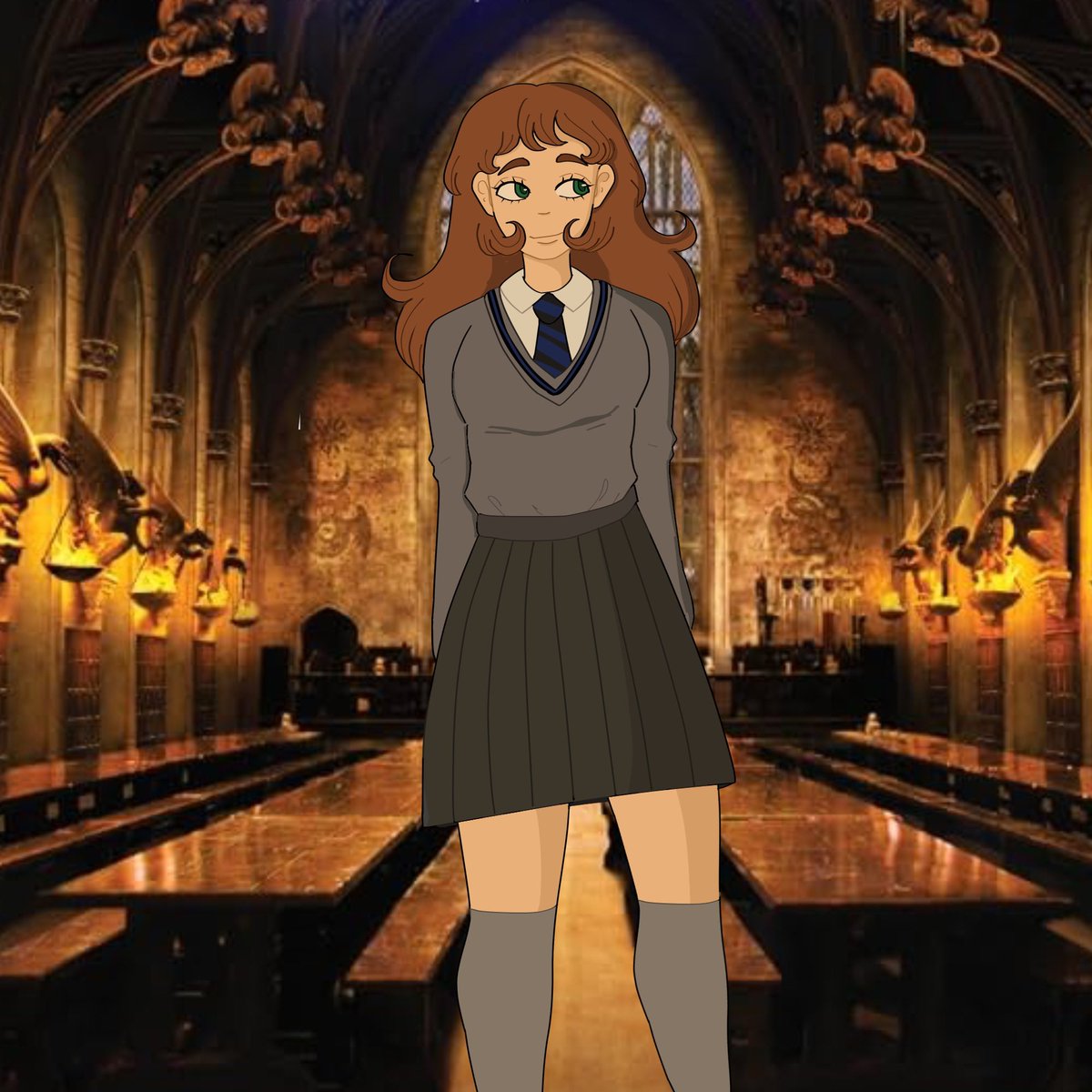 TwoFaced_Harvey's tweet photo. Got bored so I drew my Harry Potter OC’s. Autumn Willowbirch, Rosemary Fawn and Evangeline Silver.  #harrypotter https://t.co/syKzIdZ6zp