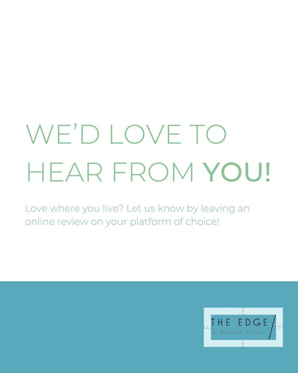 EdgeLivingCOS's tweet photo. Leave your mark on our community! Share your thoughts in a review. https://t.co/snqLI9jPY3